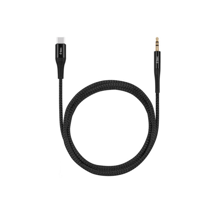 Кабел ttec, Aux to USB-C, Audio Cable, 100cm, Черен