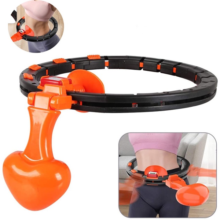 Fitness karika automata számlálóval, Mmgoqqt, kompakt, otthoni gyakorlatokhoz, unisex, minden korosztály számára