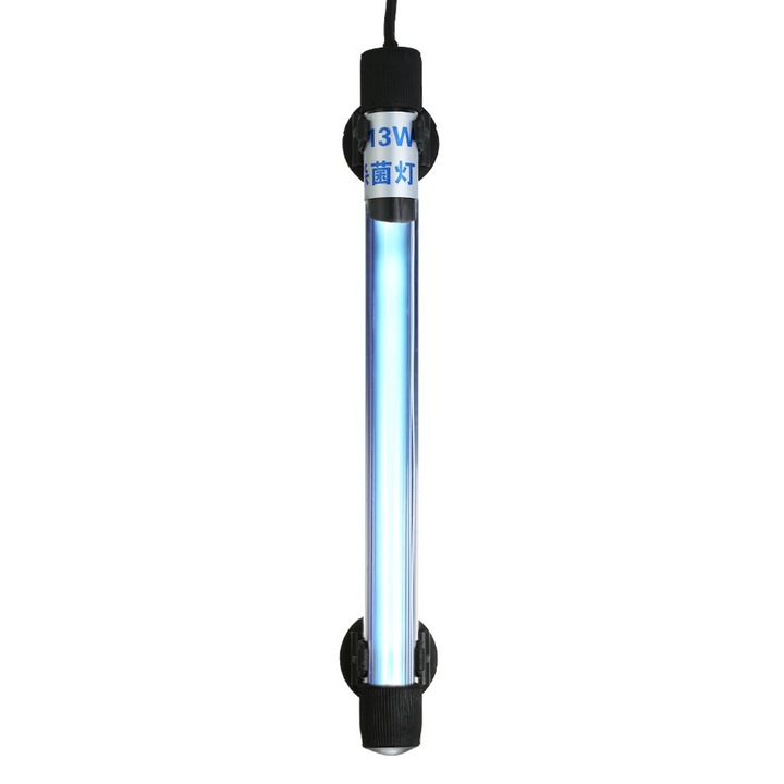 Lampa sterilizare UV submersibila pentru acvariu QttvbTna, Cuart, 13W, 220-240V, 20x240 mm