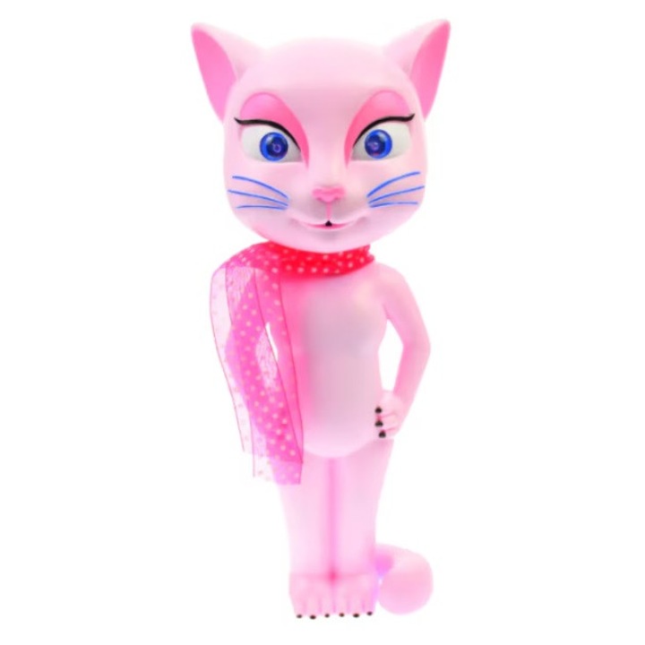 Jucarie interactiva pentru copii, coshop®, pisica inteligenta, inaltime 30 cm, roz