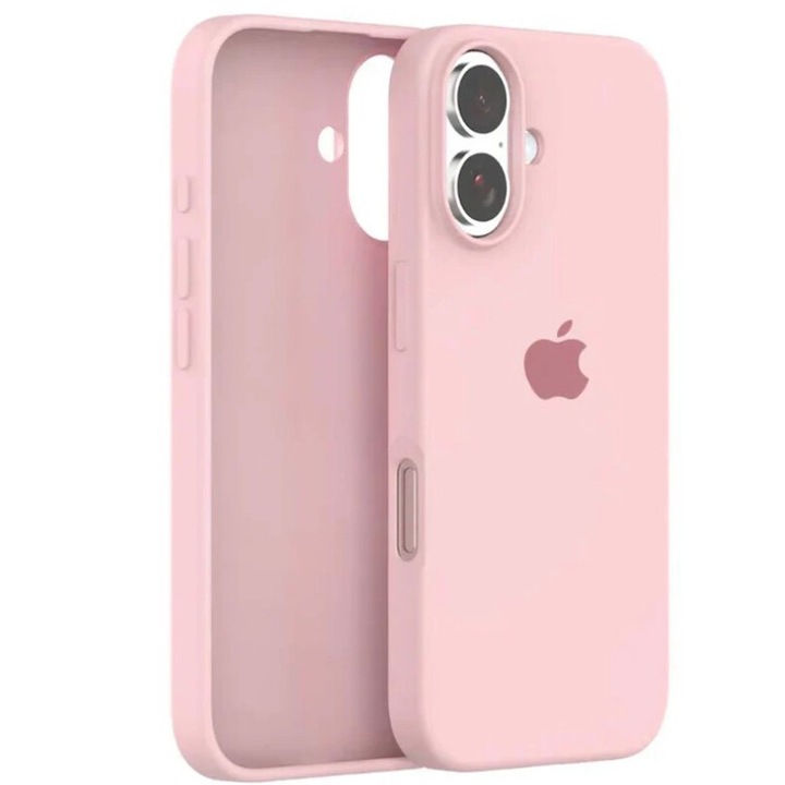 Силиконов кейс BeSmart за Iphone 16 светлорозов
