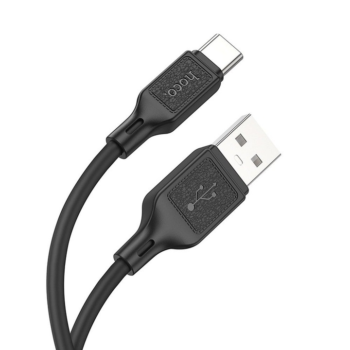 Кабел Omni, HOCO USB A to Type C 3A X90 Cable, 1м, черен
