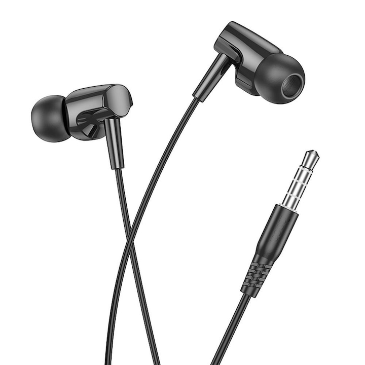 Casti cu fir, GUIXUAN, In-Ear, microfon incorporabil, alb, 3.5 mm