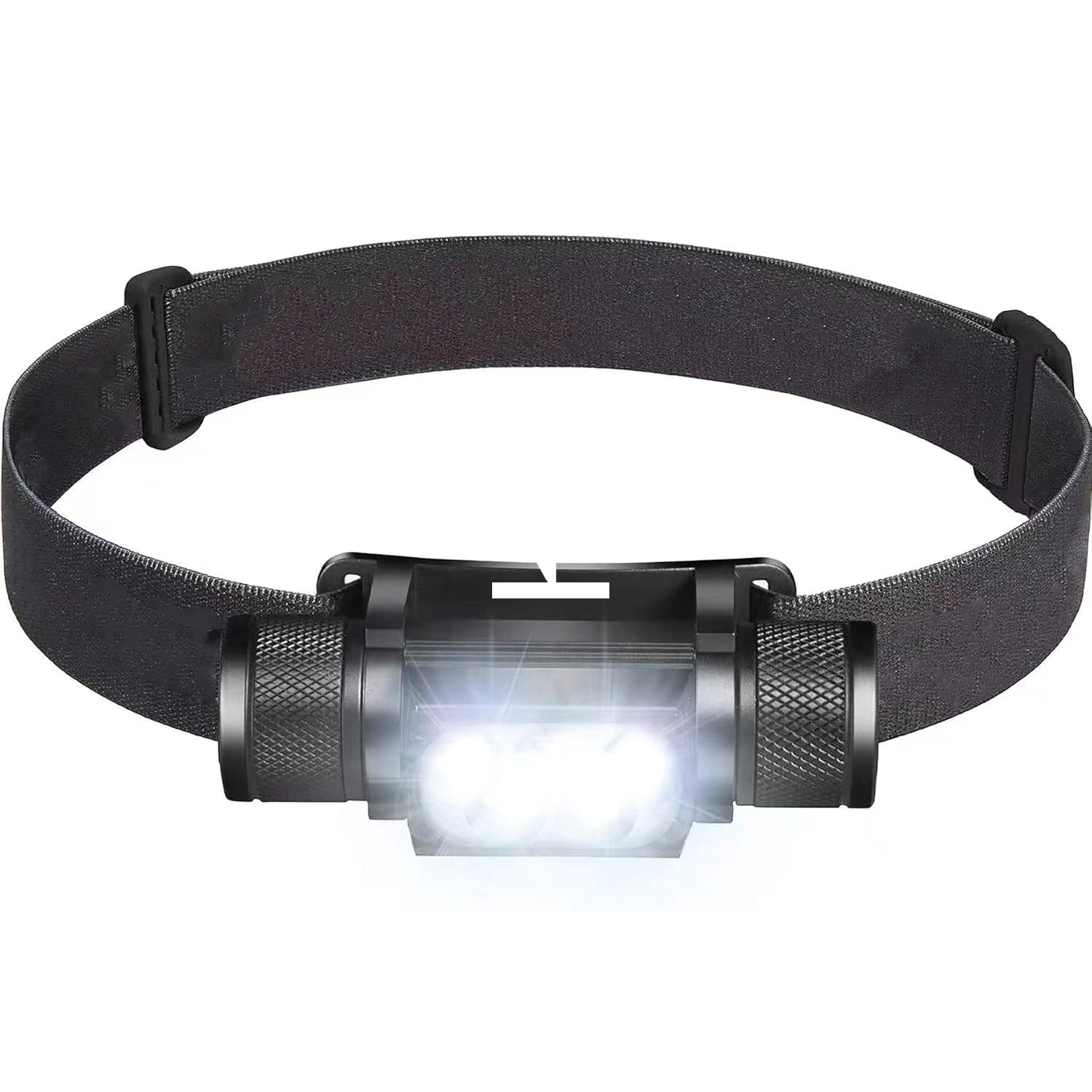 Lanterna de cap LED, 2000 lumeni max, 6 moduri lumina, 300 metri