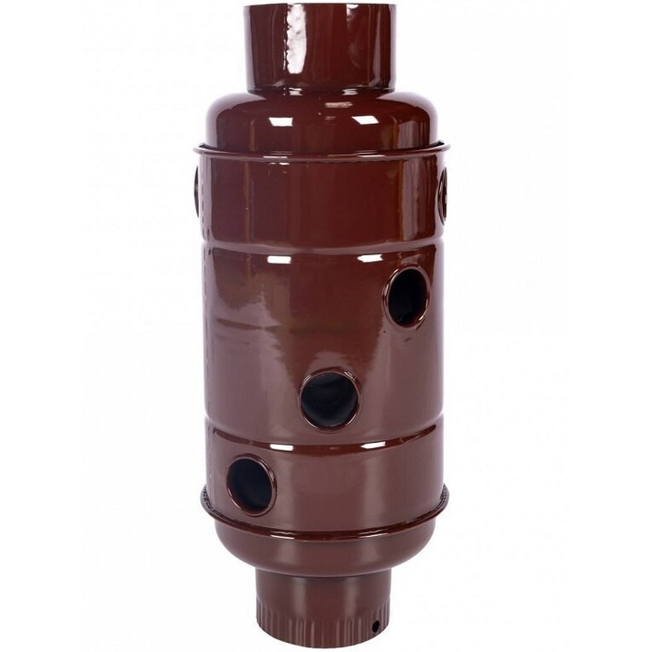 Burlan recuperator caldura, rotund, 120 mm, Maro