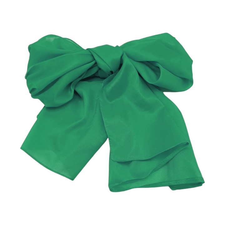 Esarfa din Matase 100%, diferite culori, ESM110 Verde