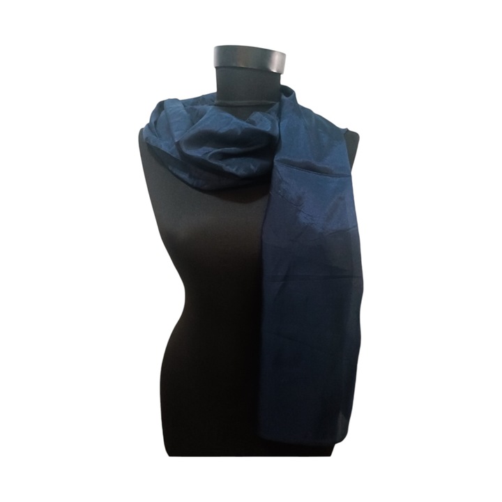 Шал, 100% копринен, ESM110 Navy Blue