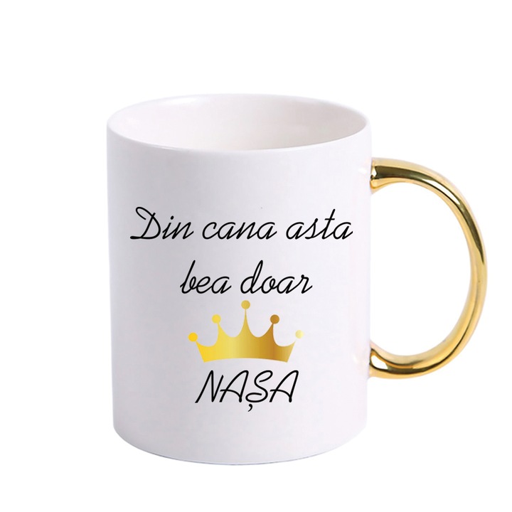 Cana personalizata, Din cana asta bea doar Nasa, 300 ml