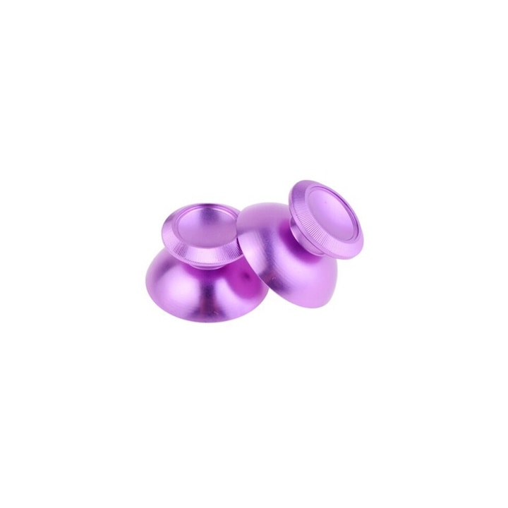 Стик, 2 броя, Thumbsticks за Sony PlayStation 4 PS4 Controller, Алуминий, Лилав