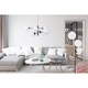 Lampa de podea, LightHome, Siena, E14, 230V, 60W, Alimentareade la retea, are un comutator on/off, 3 puncte de lumina, 34cm, 15 x 15 cm, Clasa A, Sticla/Metal, Forma sferica, Alb/Crom/Negru