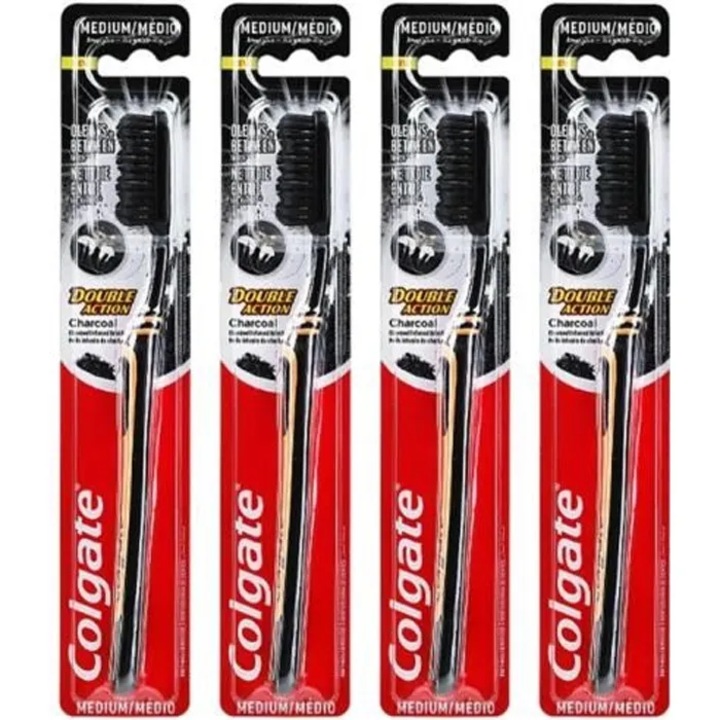 Set 4x Periute de dinti Colgate, Double Action, Carbon