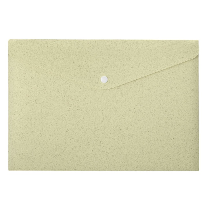 Mapa cu capsa metalica Antbro®, de culoare verde menta si stropi maro, 33 x 23 cm