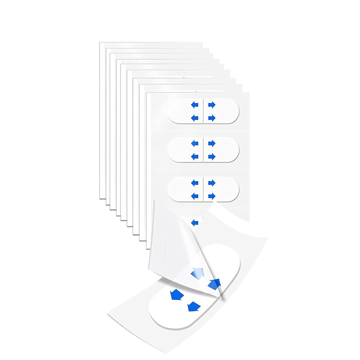 Лифтинг лепенки за лице, прозрачни, комплект от 40 бр