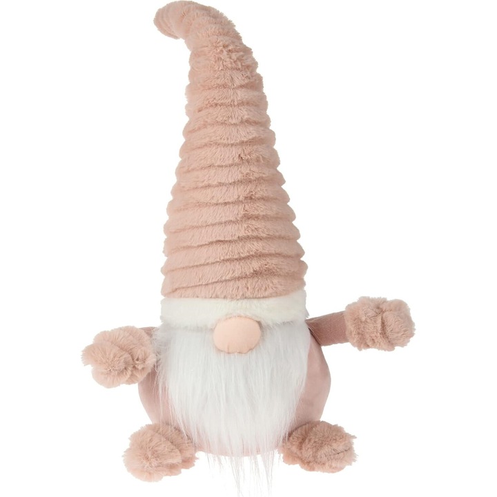 Dekoratív figura karácsonyra, Gnome, Púderrózsaszín, 44 cm