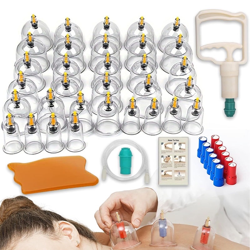 Set 32 ventuze de masaj terapeutic cu vacuum, Rqiurpn, diverse