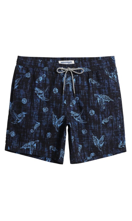 MaaMgic Мъжки бански с връв, бързосъхнещи с мрежеста подплата, Многоцветен