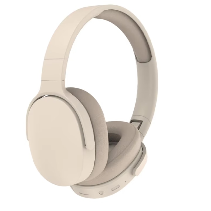 Casti fara fir over-ear, compatibile cu Bluetooth Sunet stereo, pliabile, Durata lunga de viata a bateriei Wireless, KAKI