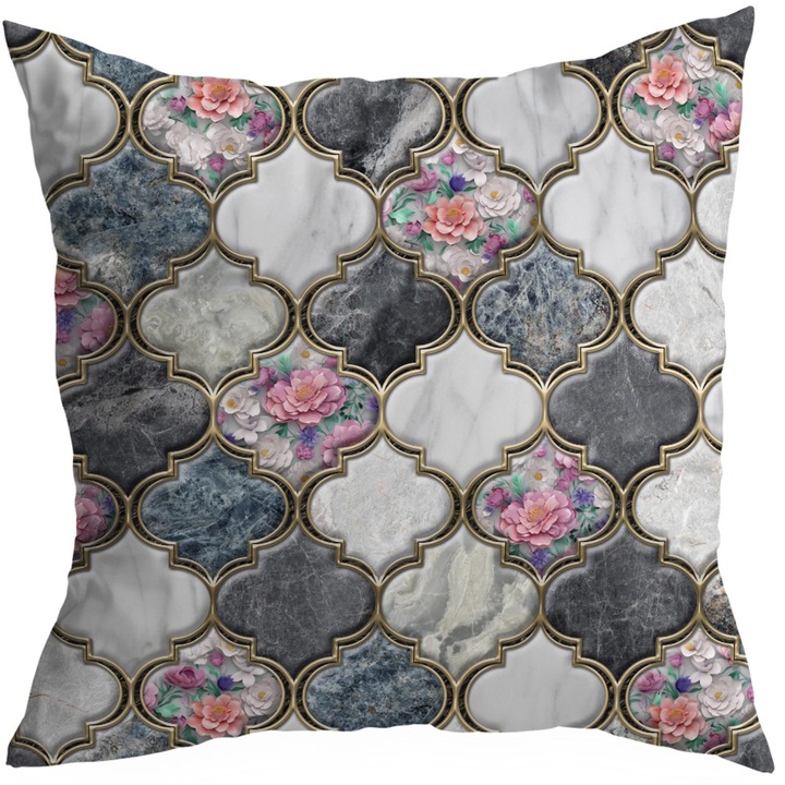 Fata De Perna Decorativa, HomeView, PDS232, 45x45 cm, Multicolor