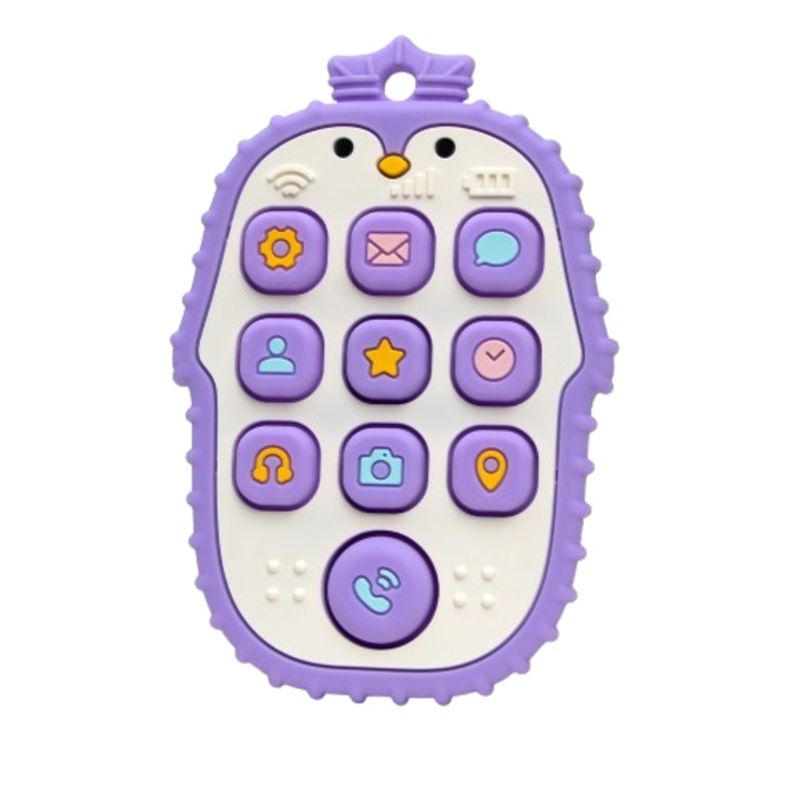 Fogzásgátló játék, babáknak, RUIOMII, Szilikon, 1 éves