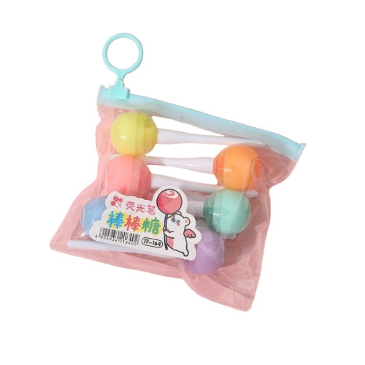 Set 6 markere, RUIOMII, Pentru evidentiere, Multicolor