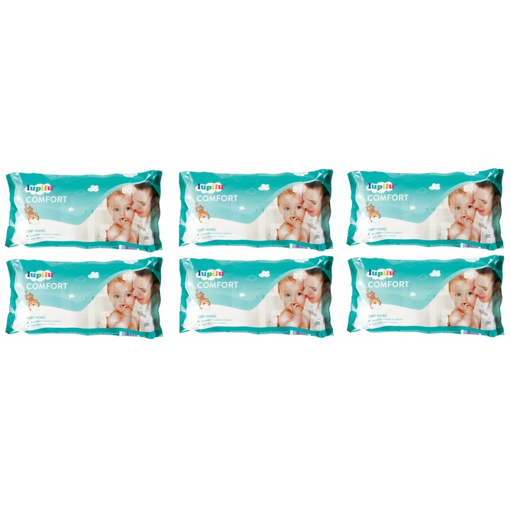 Servetele Umede Lupilu Comfort Baby, Big Pack 6x80, 480 bucati