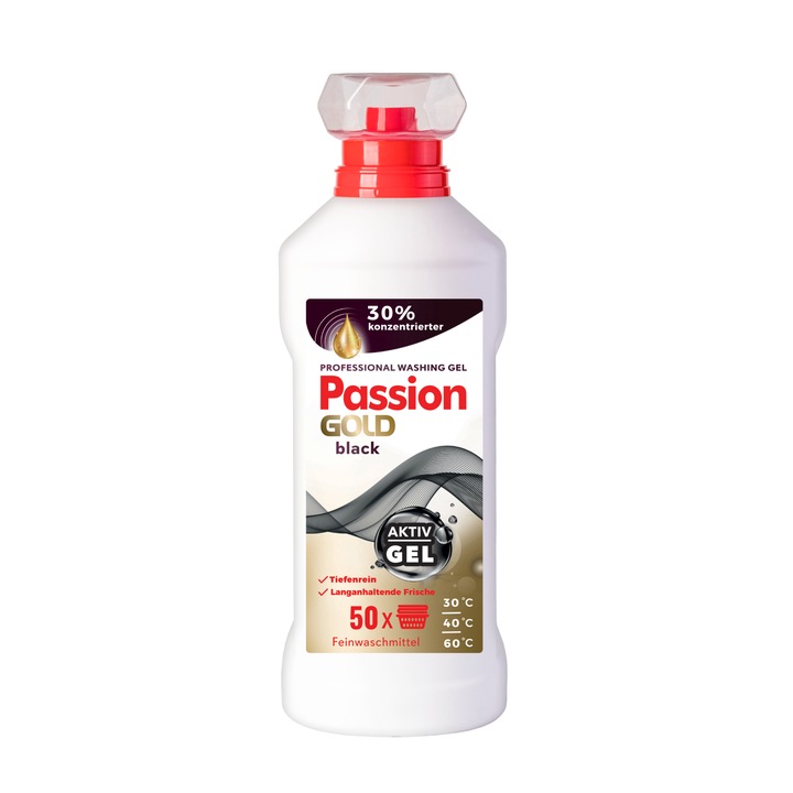 Passion Gold Professional mosógél, fekete ruhákhoz, 2 l / 50 mosás