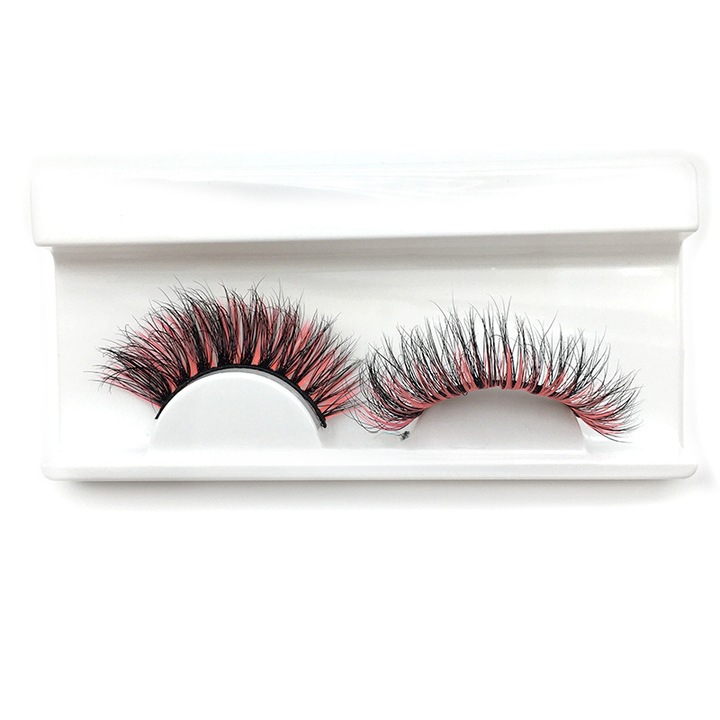 Gene false fluorescente care lumineaza in intuneric, Negru/Portocaliu, 30x10cm