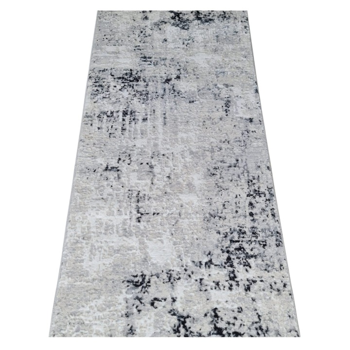 Пътека Loft 0042A Dark Grey Cream, K.Grey, Всекидневна, Спалня, Антре, 80 x 150 cm