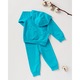 Trening cu hanorac si pantaloni din bumbac albastru, marimea 92