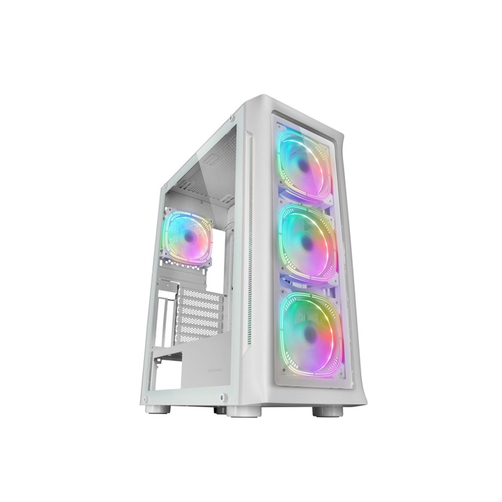 Настолен компютър GRT Бял RGB охладител, с процесор AMD Ryzen 7 7800X3D до 5.0 Ghz, 32 GB DDR5, 2 TB SSD M.2, Radeon RX 7900 XTX 24 GB GDDR6