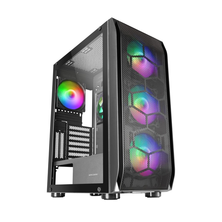 Настолен компютър Gaming GRT RGB MESH система с процесор AMD Ryzen 7 7700X до 5,4 Ghz, 32 GB DDR5, 1 TB SSD M.2, Radeon RX 7800 XT 16 GB GDDR6