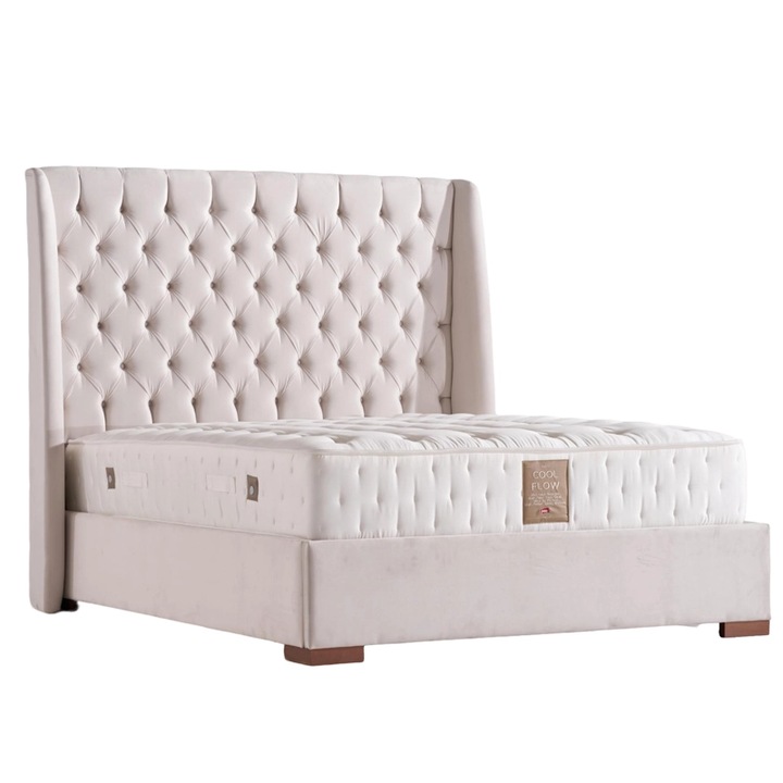 Elite kárpitozott ágyneműtartós ágykeret 180x200