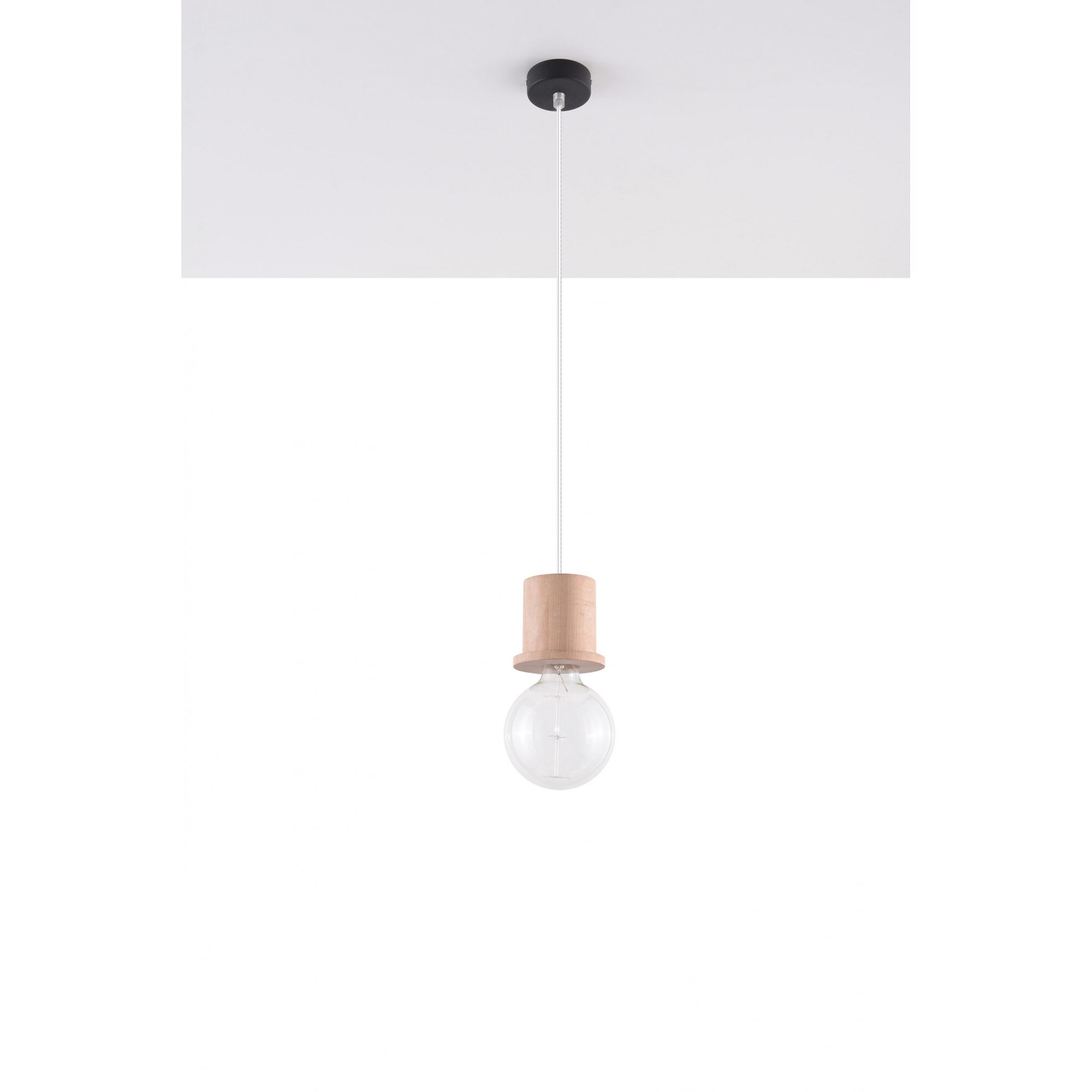 Pendul Sollux Lighting Milo E27, 60W, Loft Design, Maro