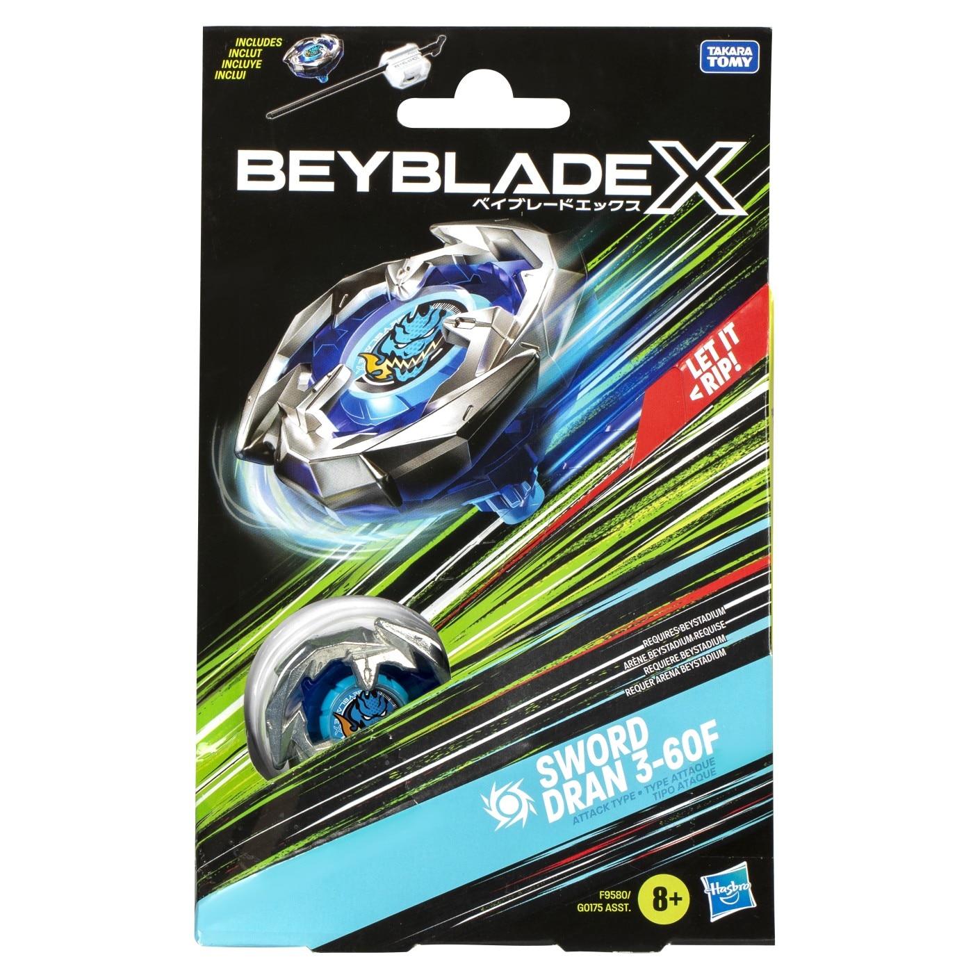Jucarie Beyblade X - Sword Dran, cu lansator - eMAG.ro
