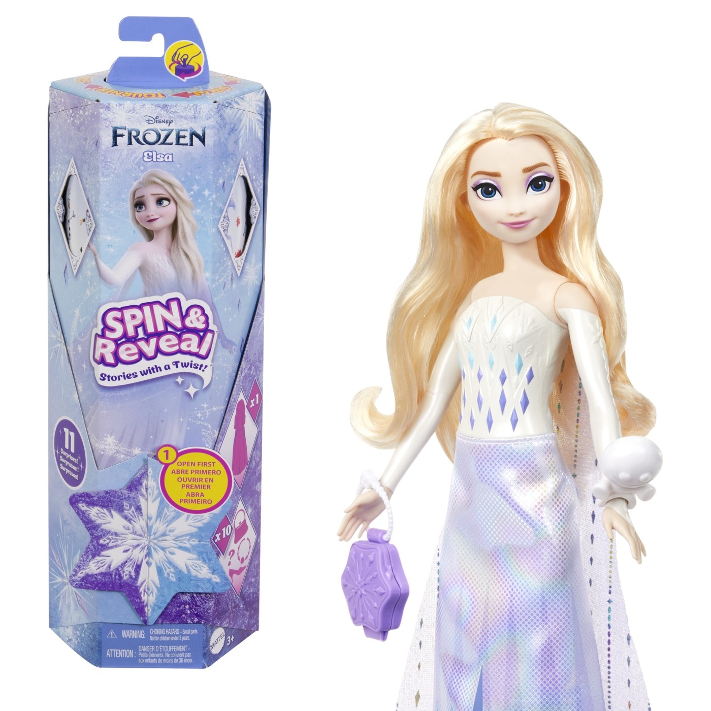 Papusa Disney Frozen Spin and Reveal - Elsa - eMAG.ro