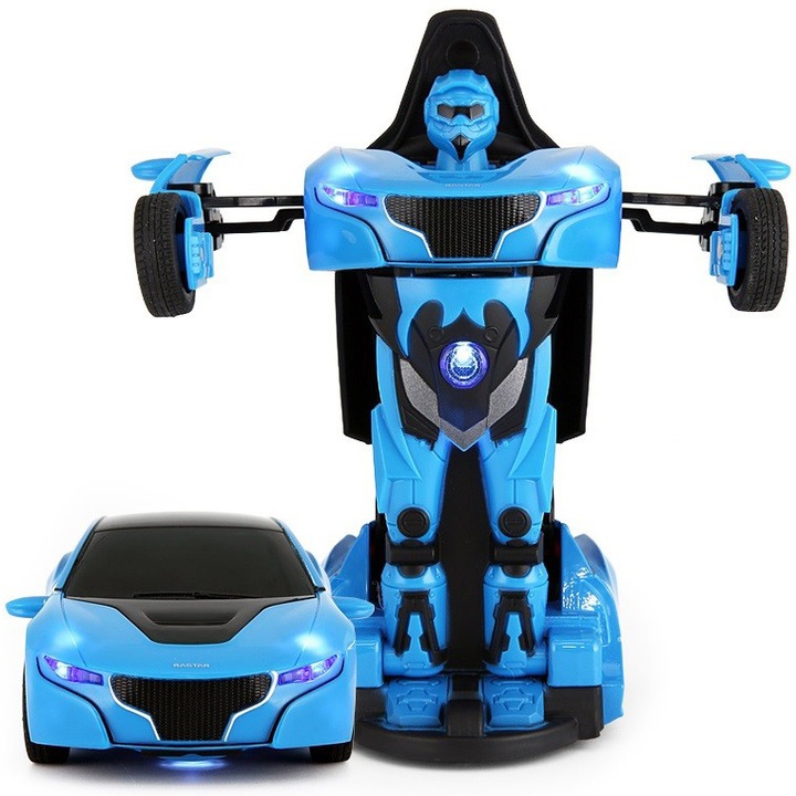 Количка Rastar - Transformable RS, Син, 1:32