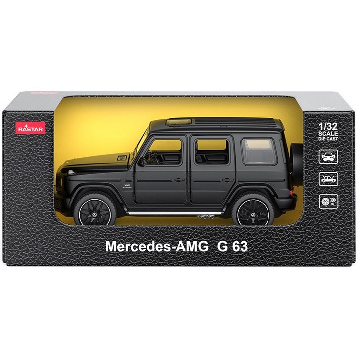 Masinuta diecast Rastar - Mercedes Benz AMG G63, negru, 1:32