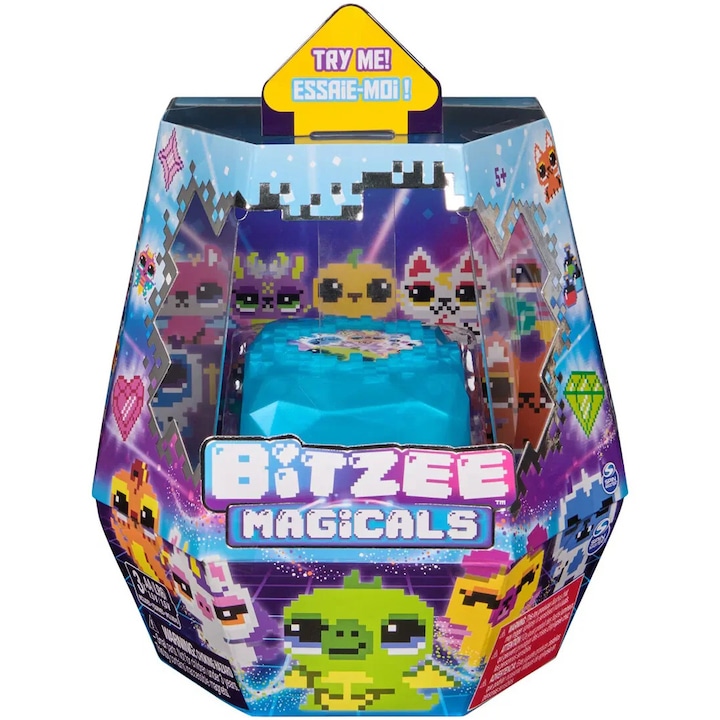 Интерактивна играчка Bitzee - Дигитално животно, Синя кутия