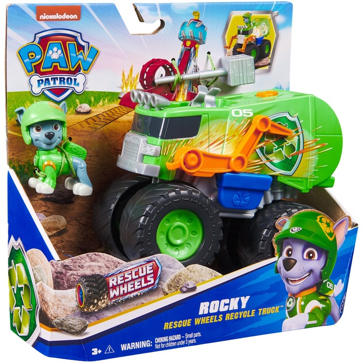 Masinuta Paw Patrol - Rescue Wheels, Rocky