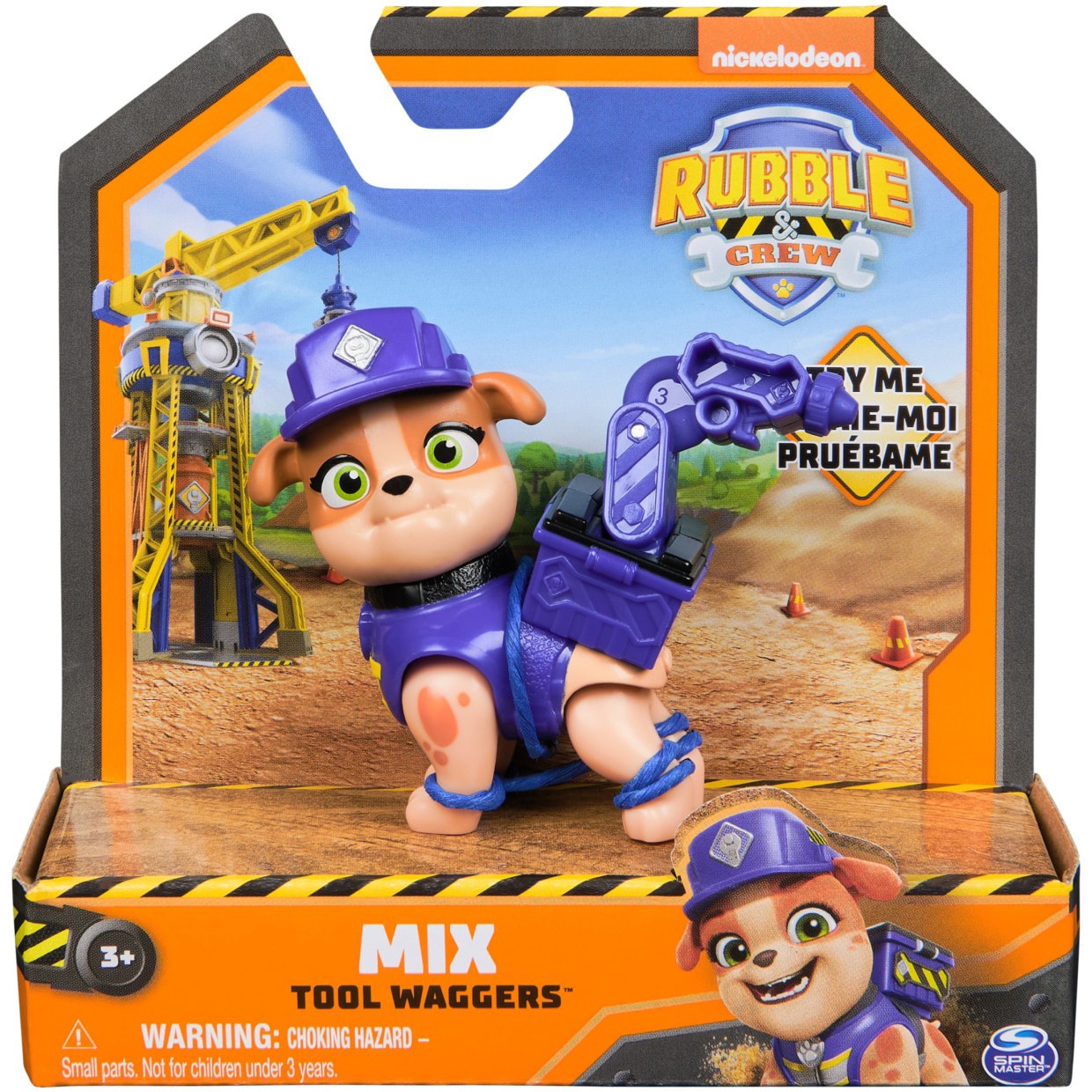 Figurina Paw Patrol - Rubble and Crew, Mix, 5 cm