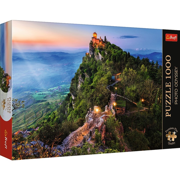 Пъзел Trefl Premium Plus - Photo Odyssey, Cesta Tower, Сан Марино, 1000 части