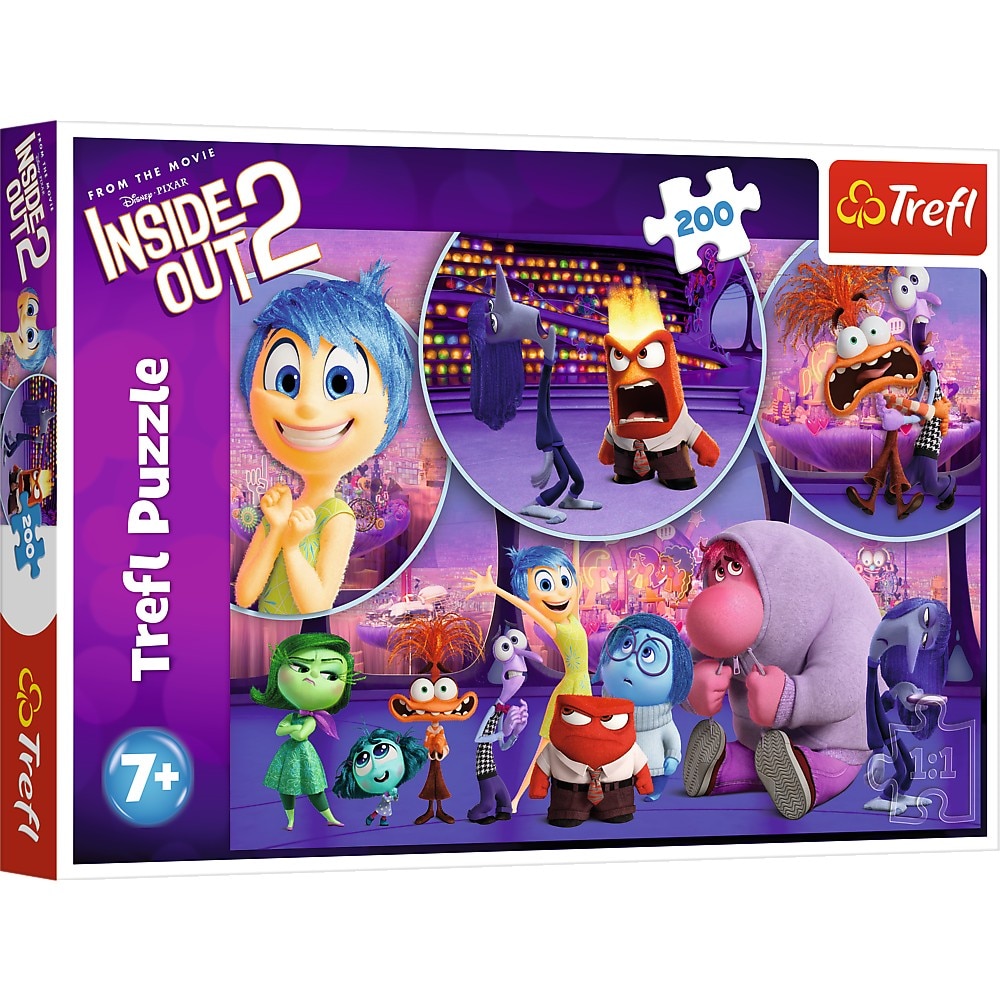 Puzzle Trefl - Disney Inside out 2, Emotiile copiilor, 200 piese