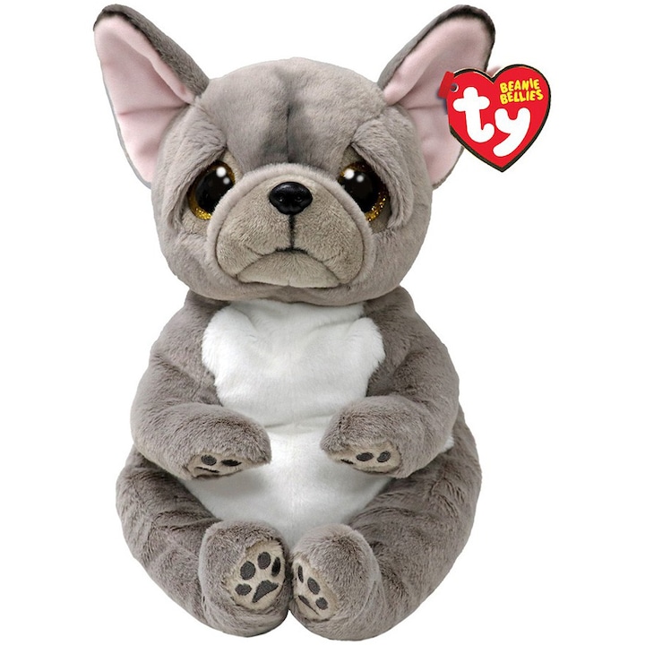 Jucarie de plus Ty - Beanie Bellies, Catelusul Wilfred, 24 cm