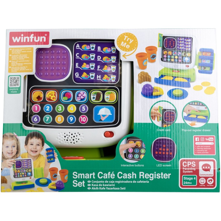 Интерактивна играчка Winfun - Касов апарат
