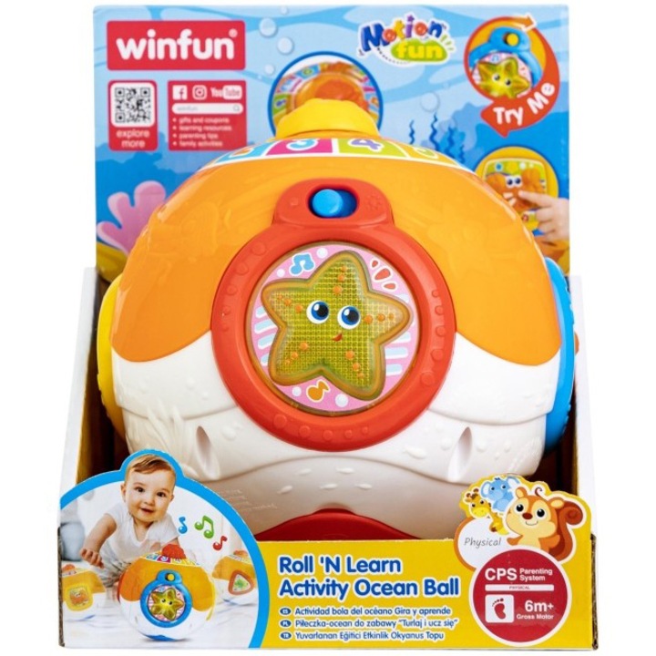 Интерактивна играчка Winfun - Активна топка, Ocean