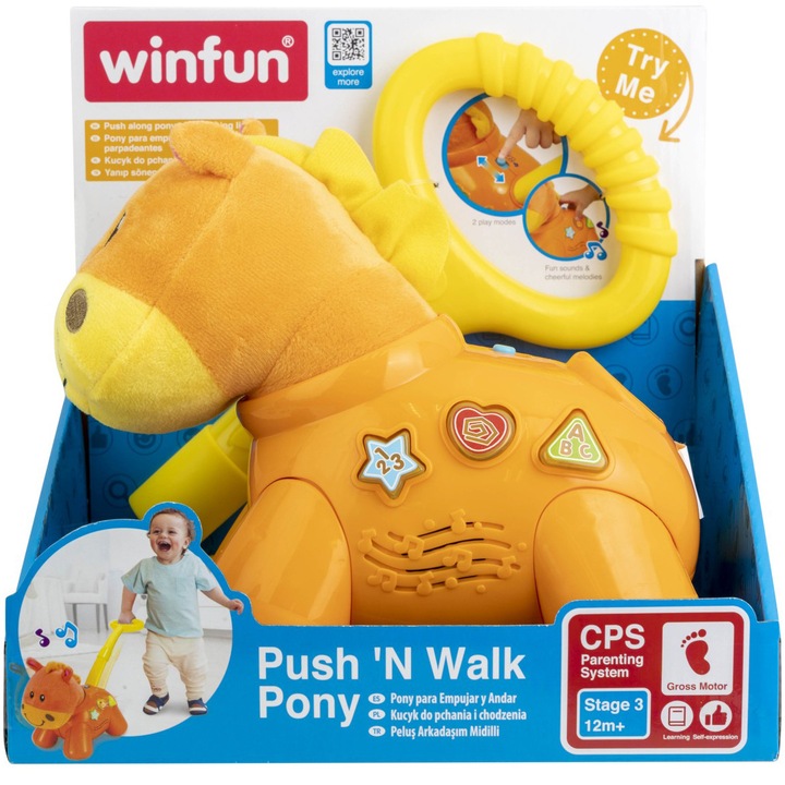 Играчка за бутане Winfun - Пони