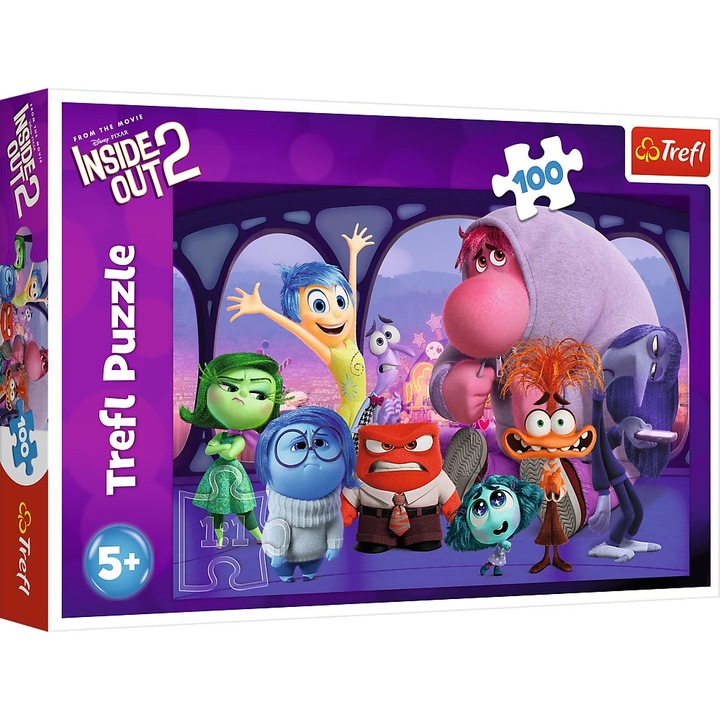 Пъзел Trefl - Disney Inside Out 2, Чуден свят, 100 части