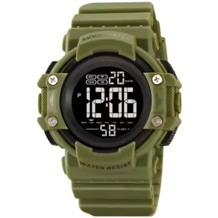 Skmei férfi karóra sport hétköznapi divat digitális ébresztős fekete