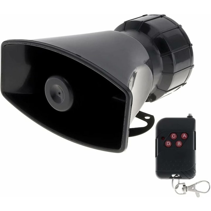 Claxon Sirena pentru Camion, Enforose, 12V, Sunete Puternice si Clare, Montare Universala