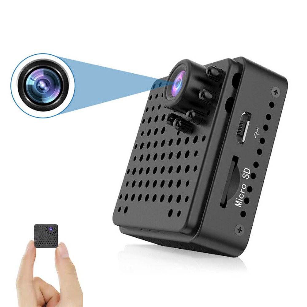 Camera de supraveghere mini, WiFi, 1080P, viziune nocturna, detectie ...